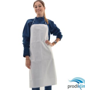 delantal blanco ojetes