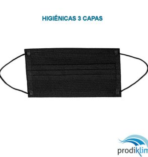 mascarilla higiénica negra