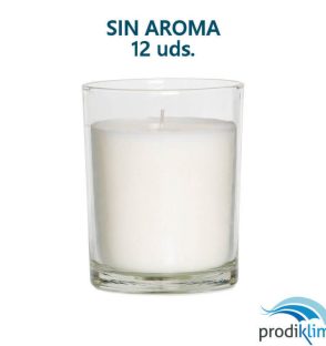 vaso vela cera sin-olor